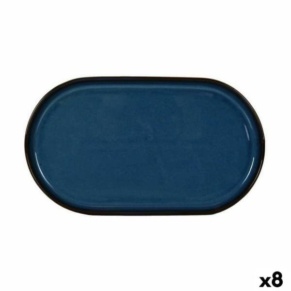 Snacksbricka La Mediterránea Chester Blå Avlång 30,5 x 17,5 x 2,8 cm (8 antal)