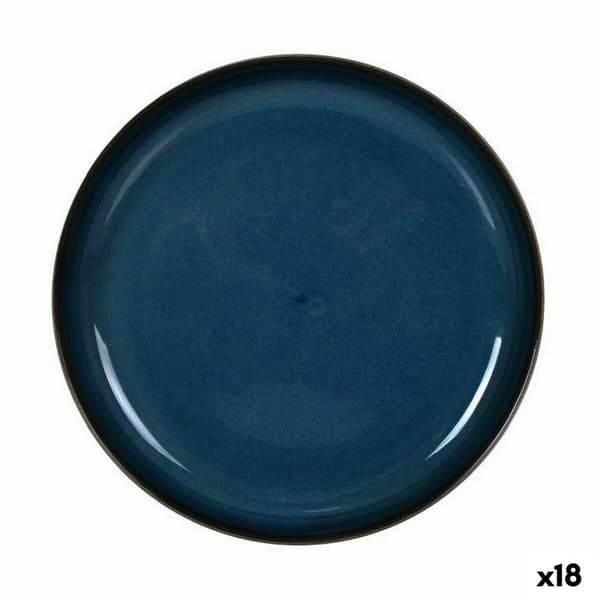 Snacksbricka La Mediterránea Chester Blå Rund 19,6 x 2,2 cm (18 antal)