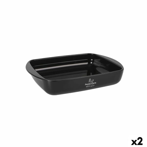 Ugnsform Santa Clara Silikon Borosilikatglas Rektangulär 28 x 19,5 x 5 cm (2 antal)
