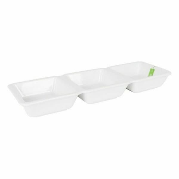 Skål La Mediterránea Yummy Fördrink Porslin Vit 29,3 x 9,5 x 3,3 cm (16 antal) (29,3 x 9,5 x 3,3 cm)
