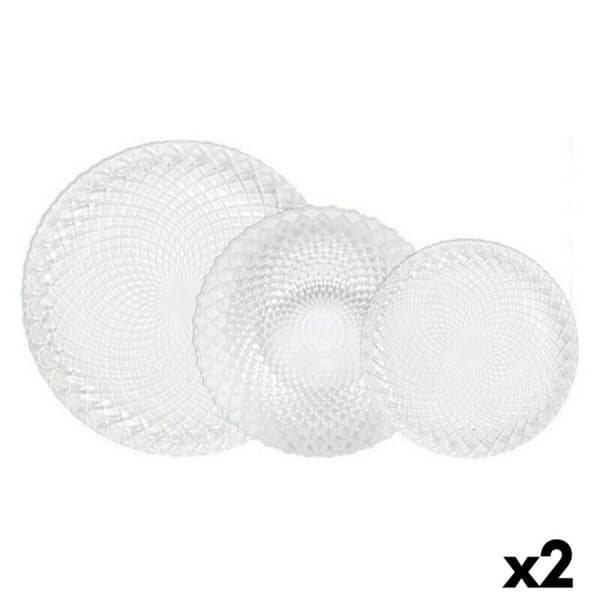 Matservis La Mediterránea Diamond 18 Delar (2 antal)