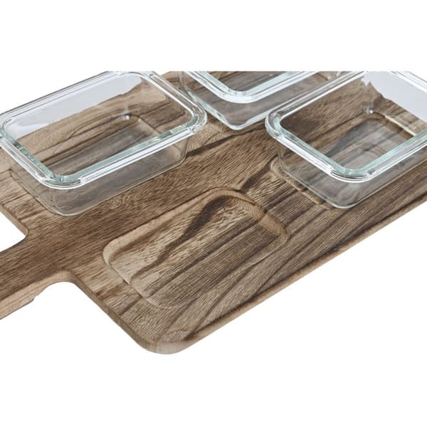 Snacksbricka Home ESPRIT Naturell 350 ml 39,5 x 20 x 5 cm