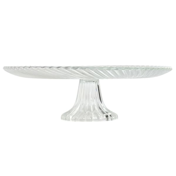Platt skål Home ESPRIT Transparent Glas 31 x 31 x 9,5 cm