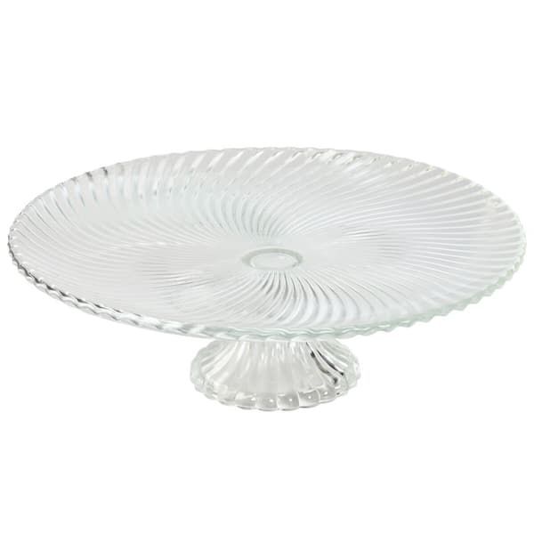 Platt skål Home ESPRIT Transparent Glas 31 x 31 x 9,5 cm