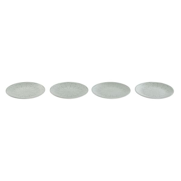 Tallriksset Home ESPRIT Grön Stengods Mandala Arab 19,8 x 19,8 x 2 cm