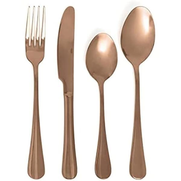 Bestickset - QUID - Celebrart - Metall - Koppar - 24 delar - Tål diskmaskin