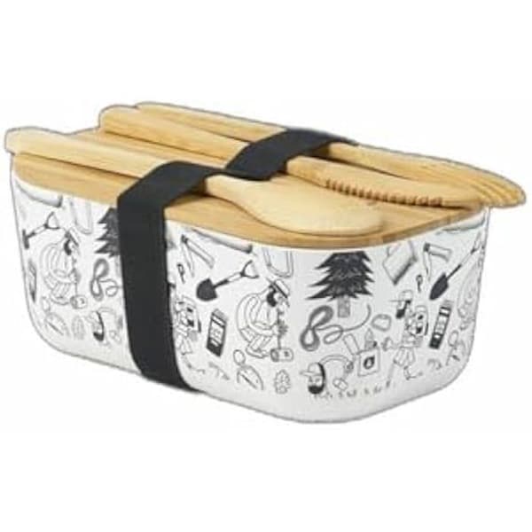 Bestick - BILD - EBI Bento Survival Set - Flerfärgad - Mått 18,44 x 17,17 x 11,67 cm - Vit