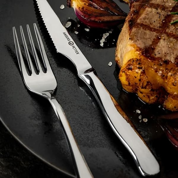 Steel essentials cutlery set 12 pieces steel - Anders Petter