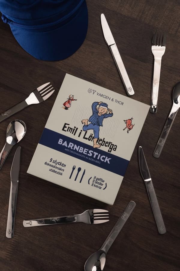 Emil i Lönneberga Barnbestick 9 delar Lupo serien