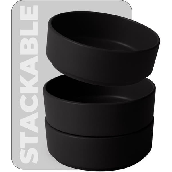 BERLINGERHAUS Set med stora tallrikar 18 delar Matt svart Kollektion BH-10009