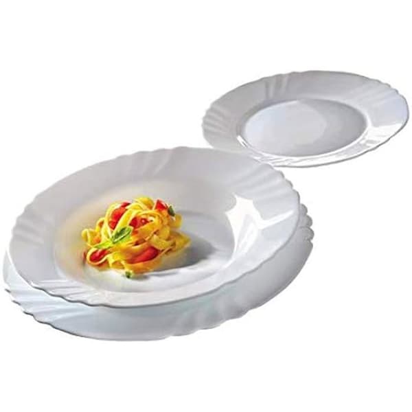 Bordservice - BORMIOLI ROCCO - Ebro - Vit - Rund form - Opalglas
