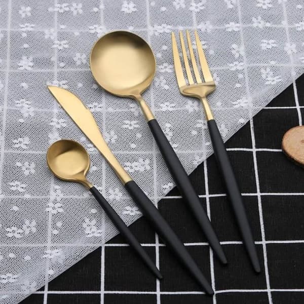 TD® Bestick i rostfritt stål Bestick Gaffel Bordsservis Portugal Stil Giftfri Säker för konsumtion Chic