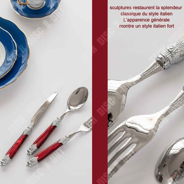 TD italienska importerade Rivadossi bestick, lätta och kreativa västerländska serviser i rostfritt stål
