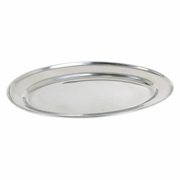 Bricka Privilege 42853 Rostfritt stål Oval (18 antal) (35 x 22,2 cm)