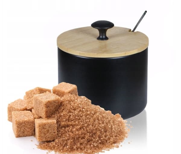 METALLSUKKERSKÅLE MED SKE 350 ml BRUNBESTE BB- 2670