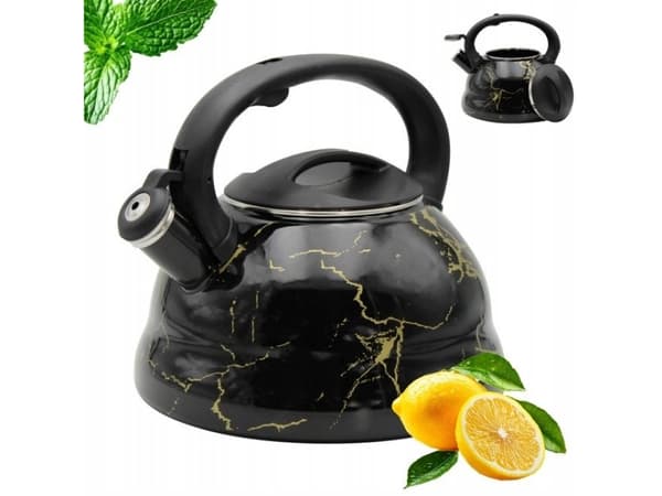 CZAJNIK EMALIOWANY 3.0L BRUNBESTE MARBLE GOLD BB-4553