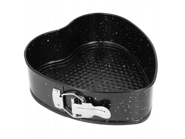 HJÄRTFORM I TENN MED MARMORERAD BELÄGGNING 24X7CM BRUNBESTE BB-1040