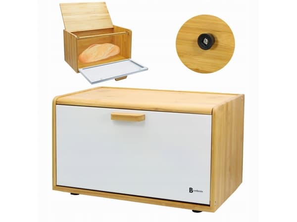 BRUNBESTE BAMBUS leipälaatikko BB-4255 Baltas