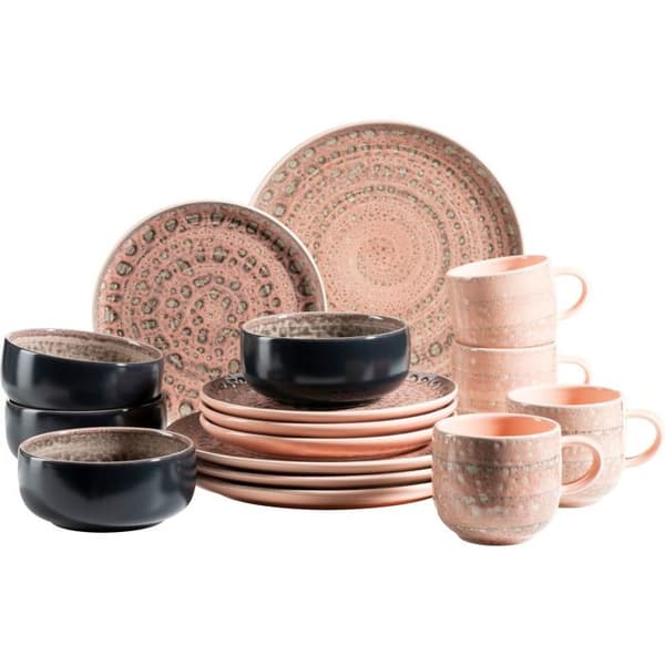 Mäser SPICY MARKET Middagsset 16 delar rosa