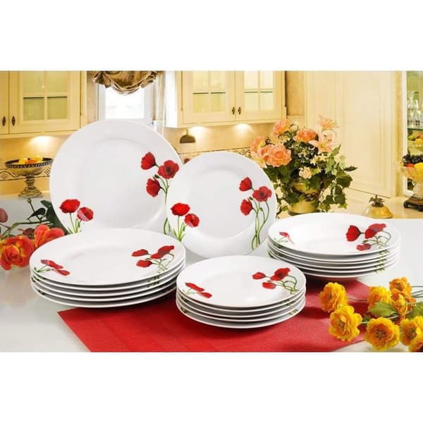 BANQUET Bordsdukning 18 delar POPPY A02565