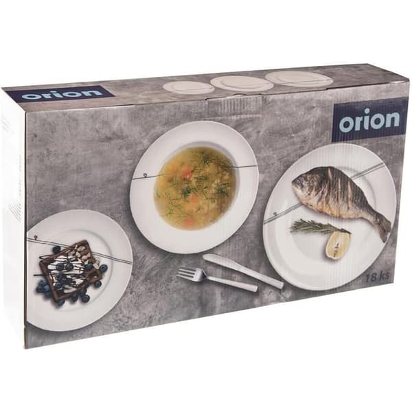 ORION Bordservice HEART 18 delar rund porslin