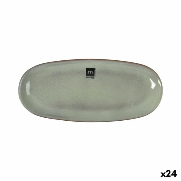 Servingsfat La Mediterránea Macarella green Avlång 29 x 13,5 x 2,4 cm (24 antal)