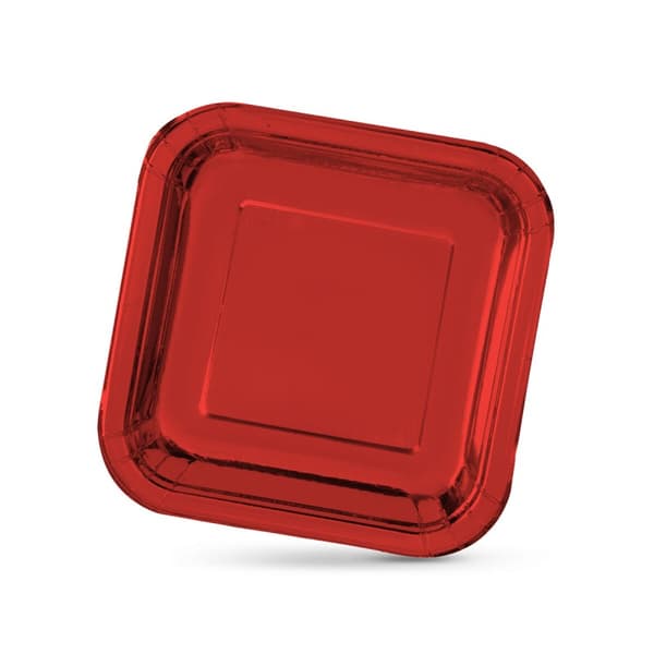 Tallriksset Algon Röd 23 cm 10 Delar (18 antal)