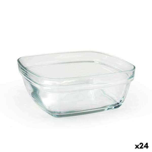 Skål Duralex Lys Stapelbara Fyrkantig 610 ml 14 x 14 x 6 cm (24 antal)