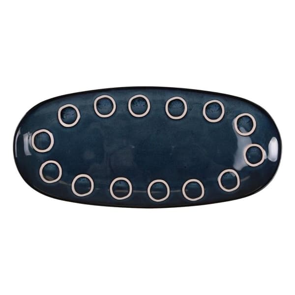 Servingsfat La Mediterránea Almudena Blå Avlång 33 x 14,8 x 2,7 cm (12 antal)