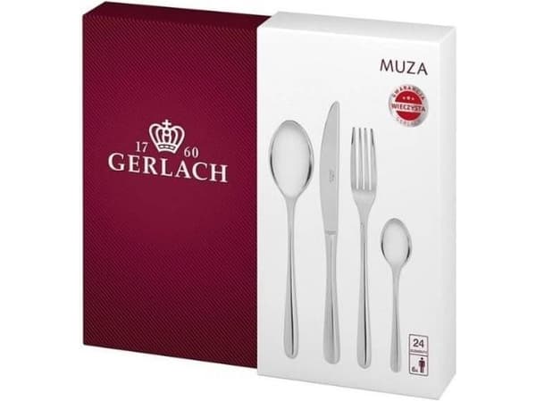 GERLACH Cutlery set 24 pieces box Muza NK 49 Gloss