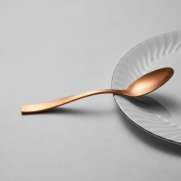 Bestickset - ARTHUR MARTIN - AM0056 - 24 delar - Rostfritt stål - Kopparfinish