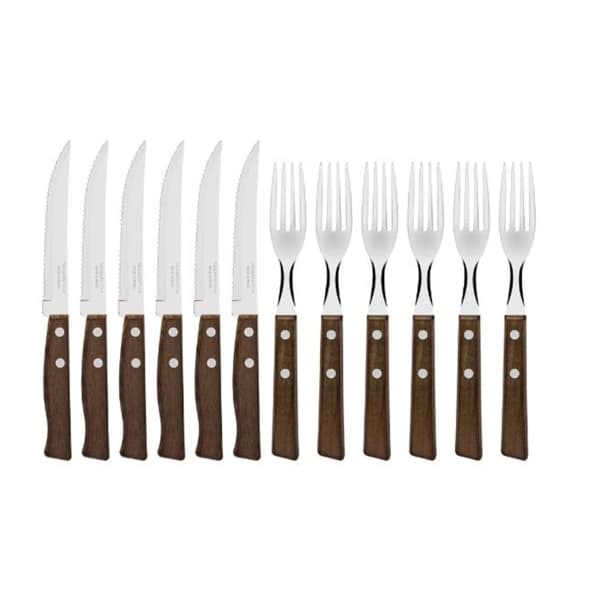 Churrasco Grill cutlery 12 pieces Ipê wood - Tramontina