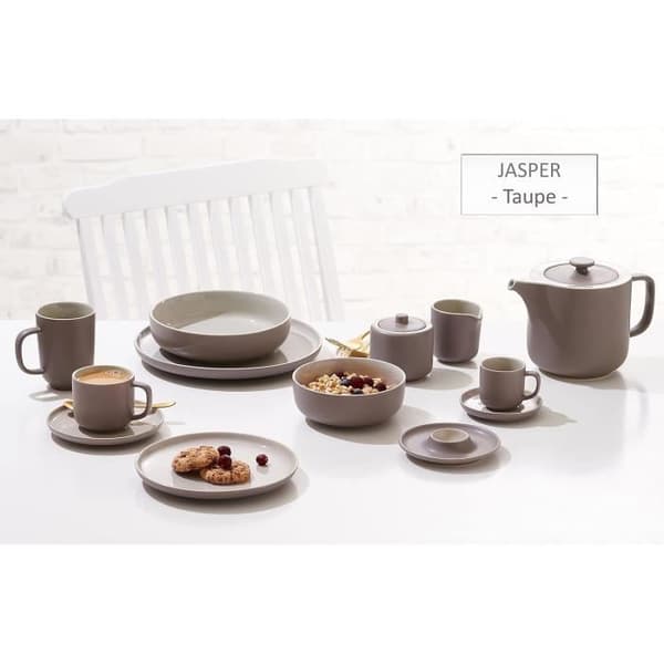 Servis av Jasper, 16 delar, taupe, stengods, Ritzenhoff Breker