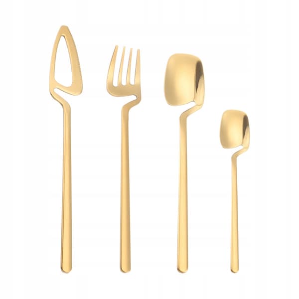 BESTICKSET Rostfritt Stål Modern 32 delar MATT GULD Set