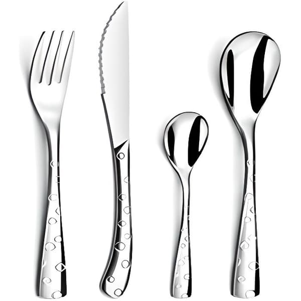 Bestickeset - AMEFA - Flocon-serien - Rostfritt stål - 24 delar - Blank finish