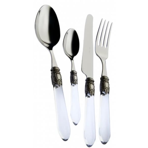Bestickset - BUGATTI - Oxford - Transparent - 18/10 rostfritt stål - 24 delar