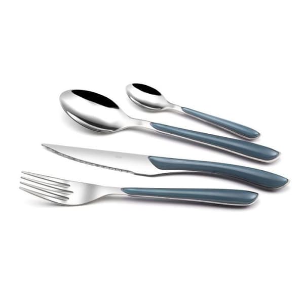 Ménagére 24 delar - AMEFA - Eclat - Rostfritt stål - Denimfärg - För 6 personer