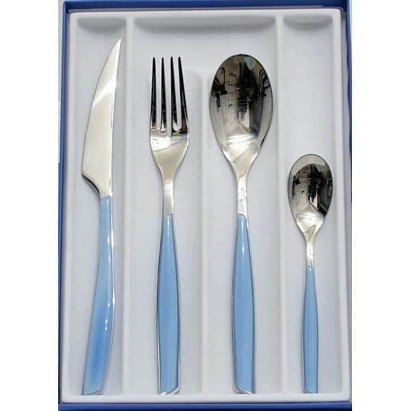 24-delat bestickset - Bugatti - Glamour - 18-10 rostfritt stål - SAN-handtag - Tål diskmaskin