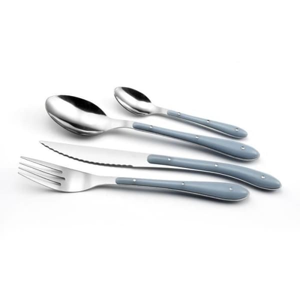 Ménagère - AMEFA - Bistro 1-2-3 - 24 delar - Blå denim - Rostfritt stål