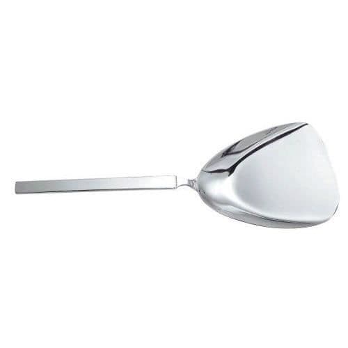 Alessi 4180/27 Torr serveringssked för risotto i blankt stål med satinhandtag