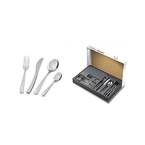 Bestick - Barazzoni - Set 24 delar - Rostfritt stål - Stålfärg - Tjocklek 3,0 mm