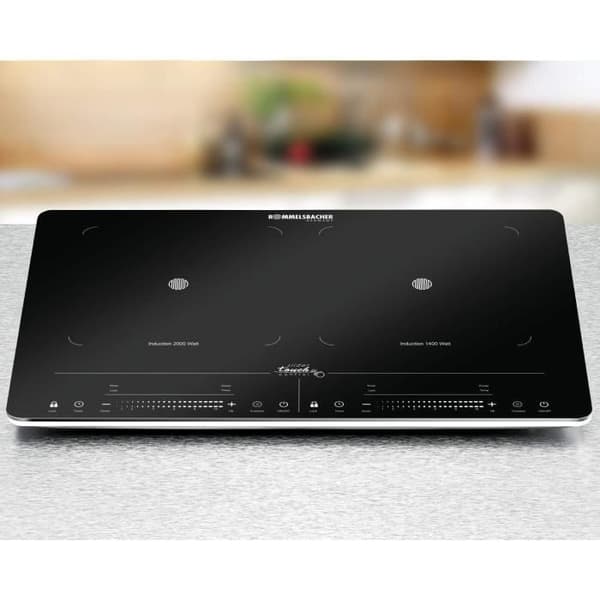 Häll - Rommelsbacher - CT 2020/IN - Induktion 3400 Watt - Svart/Silver - Metall