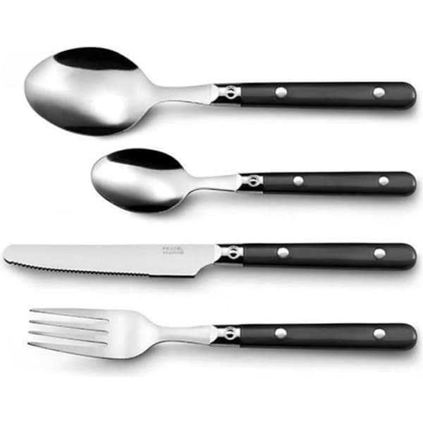 Bestickset - Amefa - Black Saxo - 16 delar - Rostfritt stål - Kompatibel med diskmaskin