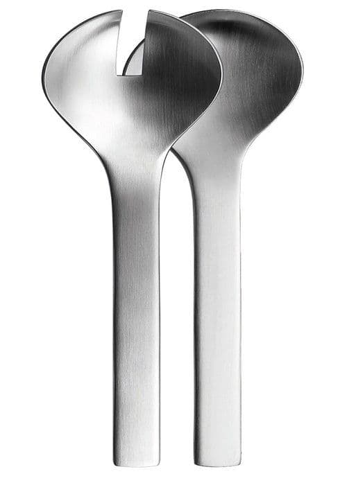 Puresigns - 3010216 - En extra salladsserver i matt rostfritt stål, rostfritt stål, 25 cm