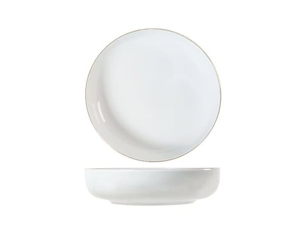 Komplett service - H-h bordsservering - 7312202 - set 6 piatti fondi pearl filo oro cm 19