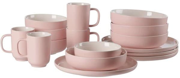 Komplett service - Ritzenhoff bordsservering - brytare - Kombiservice - Jasper 16-delad bordsservering Rosa/gres