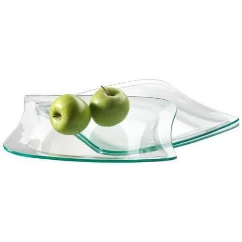 Presentationstallrik - Joseph Maeser - La Musica - Glas - 29x28 cm - 3 Delar