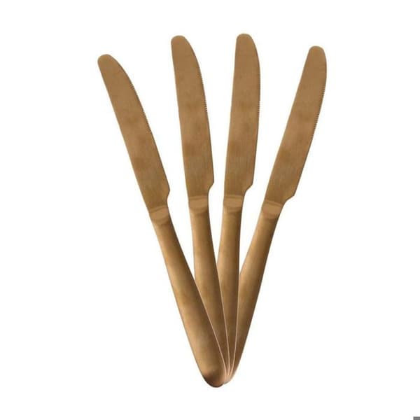 Bestickset för 16 kuvert - Home Deco Factory - Rostfritt stål - Koppareffekt - Box H 24,5 cm