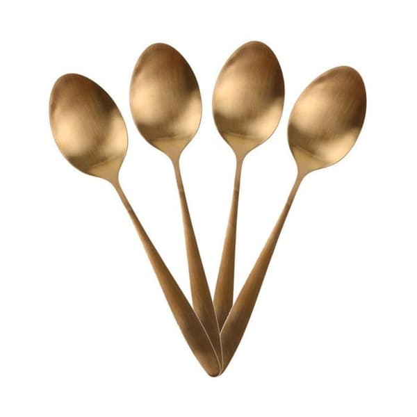 Bestickset för 16 kuvert - Home Deco Factory - Rostfritt stål - Koppareffekt - Box H 24,5 cm
