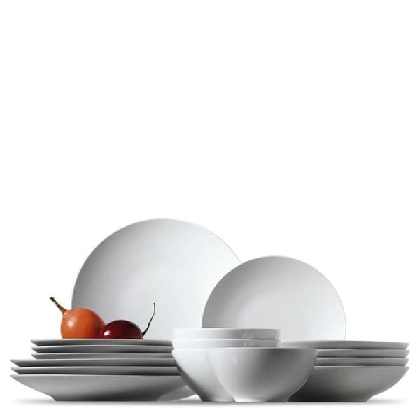 Frukosttallrik Thomas Loft Weiss Porslinsservering 4 personers middagstallrikar 22 och 28 cm Creus tallrik